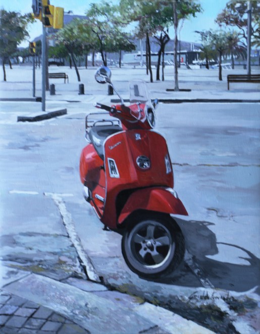 vespa roja